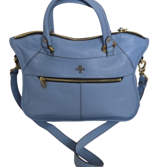 ORYANY Blue  Leather Purse NWT - Picture 1 of 9